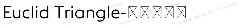 Euclid Triangle字体转换